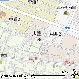 滋賀県蒲生郡日野町大窪2032周辺の地図