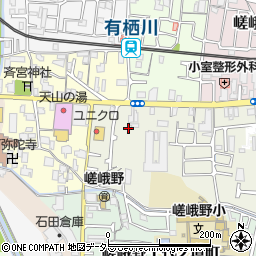 京都府京都市右京区嵯峨野秋街道町46周辺の地図