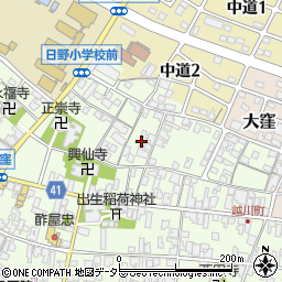 滋賀県蒲生郡日野町大窪127周辺の地図