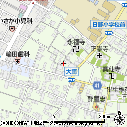 滋賀県蒲生郡日野町大窪533周辺の地図