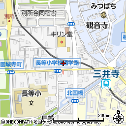 滋賀県大津市大門通14-16周辺の地図