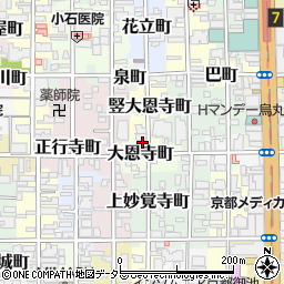 京都府京都市中京区大恩寺町246周辺の地図
