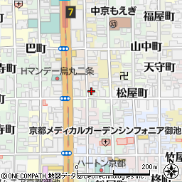 京都府京都市中京区仁王門町17周辺の地図