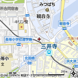 滋賀県大津市大門通16-8周辺の地図