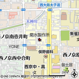 京都府京都市中京区西ノ京南上合町62周辺の地図
