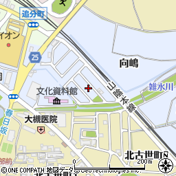 京都府亀岡市古世町（向嶋）周辺の地図