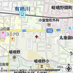 京都府京都市右京区嵯峨野秋街道町23周辺の地図