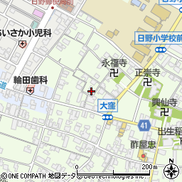 滋賀県蒲生郡日野町大窪534周辺の地図