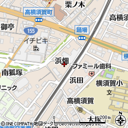 愛知県東海市高横須賀町浜畑12周辺の地図