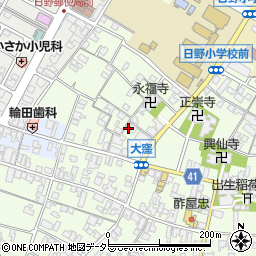 滋賀県蒲生郡日野町大窪532周辺の地図