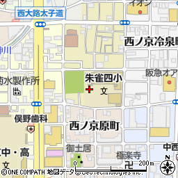 京都府京都市中京区西ノ京笠殿町周辺の地図