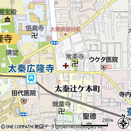 リパーク太秦映画村南駐車場周辺の地図