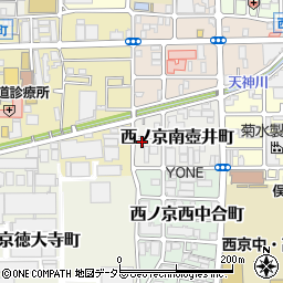 京都府京都市中京区西ノ京南壺井町4-12周辺の地図