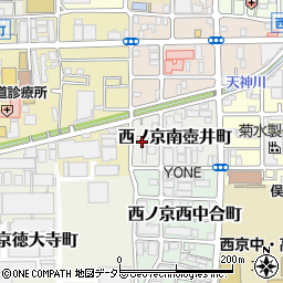 京都府京都市中京区西ノ京南壺井町4周辺の地図