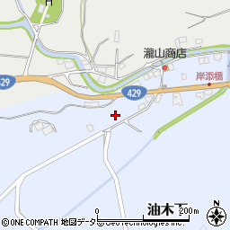 岡山県津山市油木下615周辺の地図