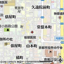 京都府京都市中京区達磨町602周辺の地図