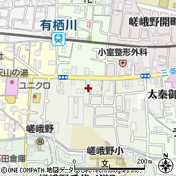嵯峨野秋街道町　テラスハウス周辺の地図