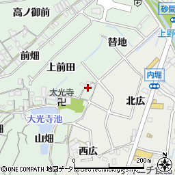 愛知県東海市大田町（替地）周辺の地図