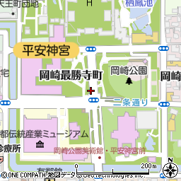 京都府京都市左京区岡崎最勝寺町周辺の地図