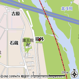 愛知県豊田市畝部東町堤外周辺の地図