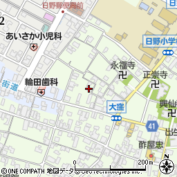 滋賀県蒲生郡日野町大窪456周辺の地図