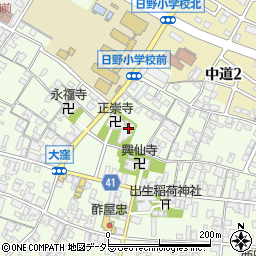 滋賀県蒲生郡日野町大窪518周辺の地図