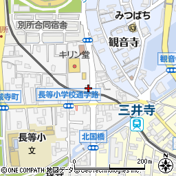 滋賀県大津市大門通16-17周辺の地図