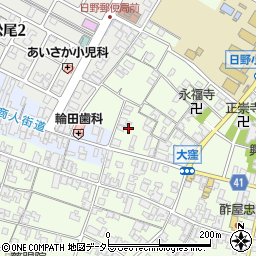 滋賀県蒲生郡日野町大窪539周辺の地図