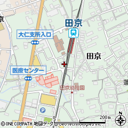 静岡県伊豆の国市田京302-19周辺の地図