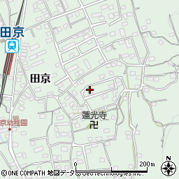 静岡県伊豆の国市田京557-18周辺の地図