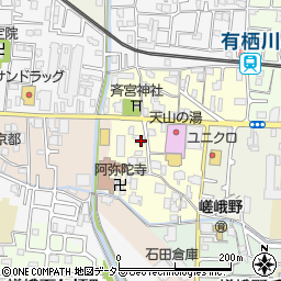 京都府京都市右京区嵯峨野宮ノ元町47周辺の地図