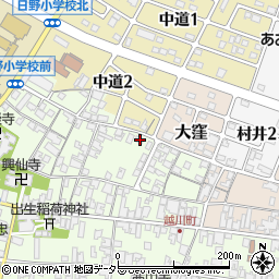 滋賀県蒲生郡日野町大窪153周辺の地図