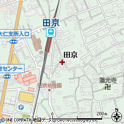 静岡県伊豆の国市田京120-1周辺の地図