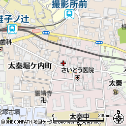 京都桂ケ原郵便局周辺の地図