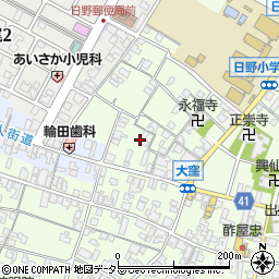 滋賀県蒲生郡日野町大窪455周辺の地図