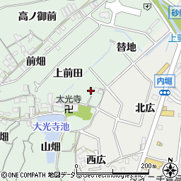 愛知県東海市大田町上前田5-2周辺の地図
