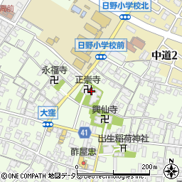 正崇寺周辺の地図