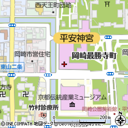 ロームシアター京都　メインホール周辺の地図