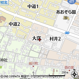 滋賀県蒲生郡日野町大窪2028周辺の地図