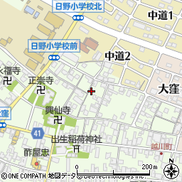 滋賀県蒲生郡日野町大窪131周辺の地図