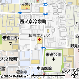 阪急オアシス西ノ京店周辺の地図