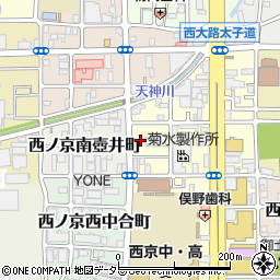京都府京都市中京区西ノ京南上合町29周辺の地図