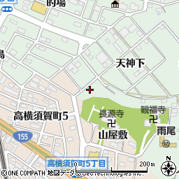 愛知県東海市大田町天神下87-8周辺の地図
