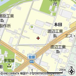 愛知県知立市西町周辺の地図