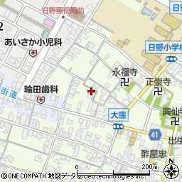 滋賀県蒲生郡日野町大窪457周辺の地図