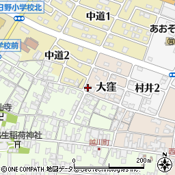 滋賀県蒲生郡日野町大窪2035周辺の地図