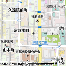 京都府京都市中京区角倉町周辺の地図