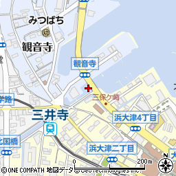 三保崎橋周辺の地図