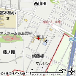 愛知県東海市富木島町新藤棚周辺の地図