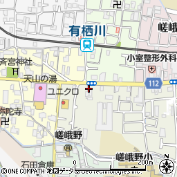 京都府京都市右京区嵯峨野秋街道町45周辺の地図